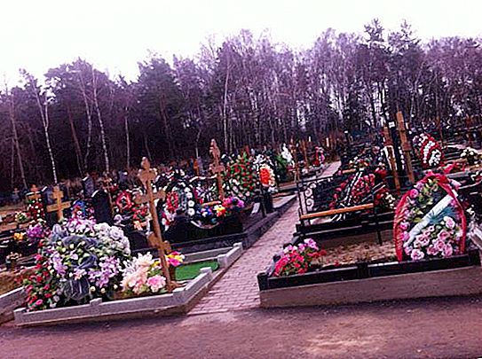 Gorkinsky kirkegård: beskrivelse, tjenester, placeringskort