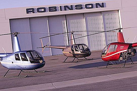 Helikopter "Robinson": specifikacije, fotografije, brzina. Robinzonski helikopterski let