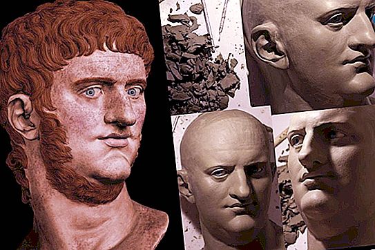 Nariz de alcohólico y barba roja: el artista modeló la apariencia del emperador Nerón