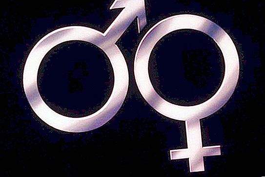 Podepsat "Žena a muž" - symbol jednoty a protikladů