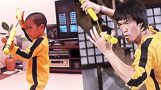 Fant trenira nekaj ur na dan, da bi bil videti kot Bruce Lee