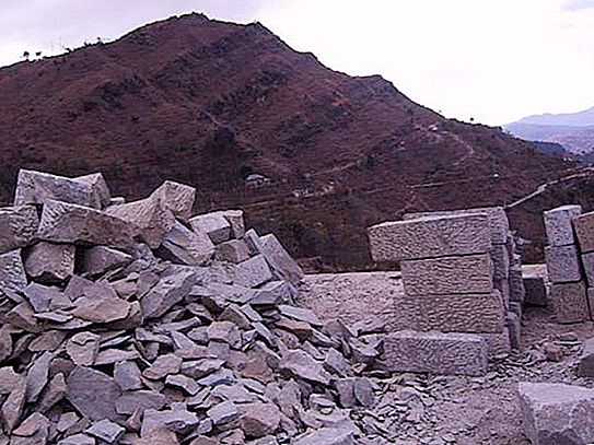 Piedras de construcción: tipos y propiedades.