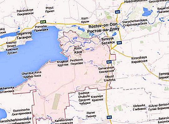 Okrožje Azov regije Rostov: opis, značilnosti, naselja in zanimiva dejstva