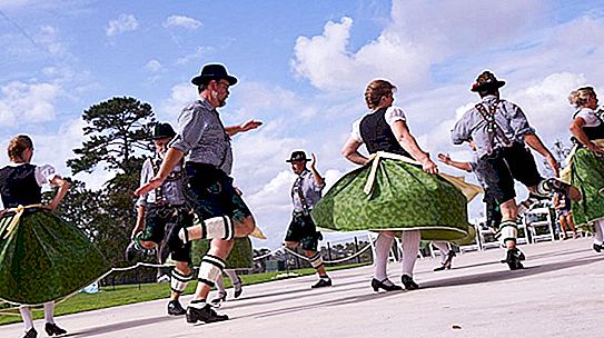 Una variedad de danzas folclóricas alemanas.