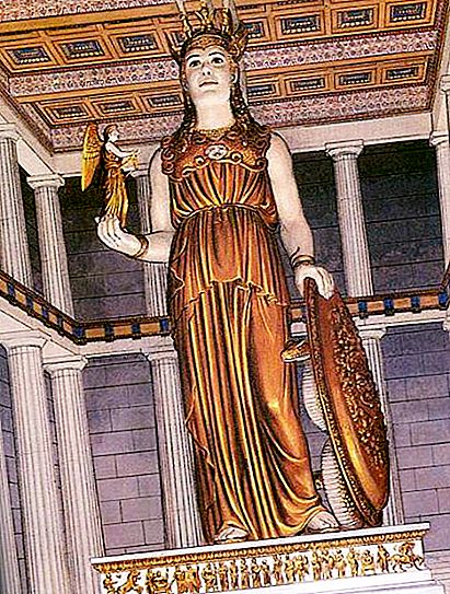 Athena Parthenos: opis, zgodovina in zanimiva dejstva