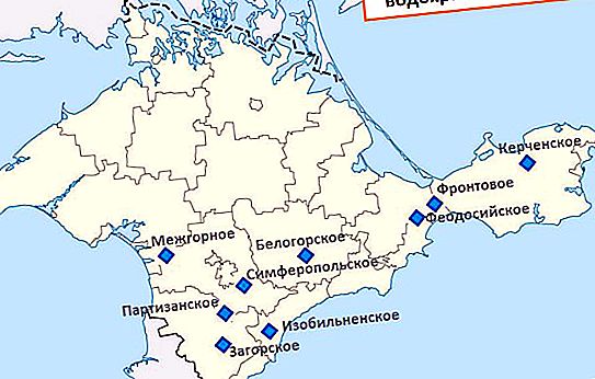 Najväčšie nádrže Krymu: zoznam, história, príležitosti na voľný čas
