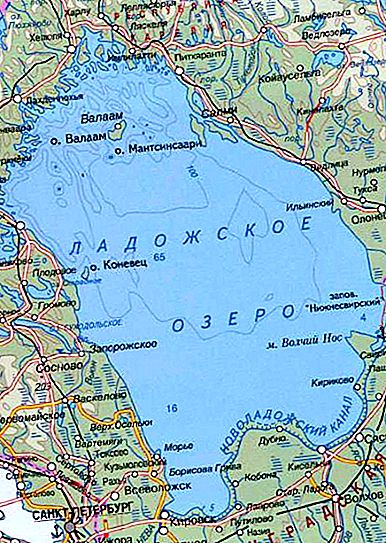 Ladoga-sjøen: beskrivelse, dybde, lettelse, fisk
