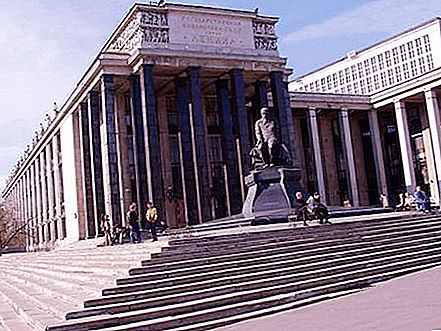 Biblioteca com o nome de Lenin. Biblioteca de Moscou em homenagem a Lenin
