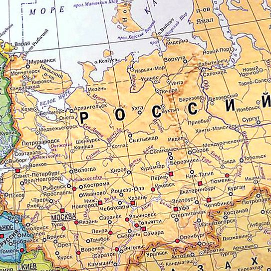 Rusijos geografija. Į vakarus nuo šalies