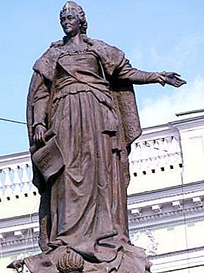 Monument till Catherine i Odessa och andra städer