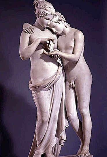 Skulptuur "Amor ja psüühika": autor, loomise ajalugu