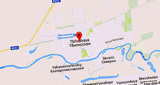 Art. Tbilisskaya (Krasnodar Territory) - placering og økonomi