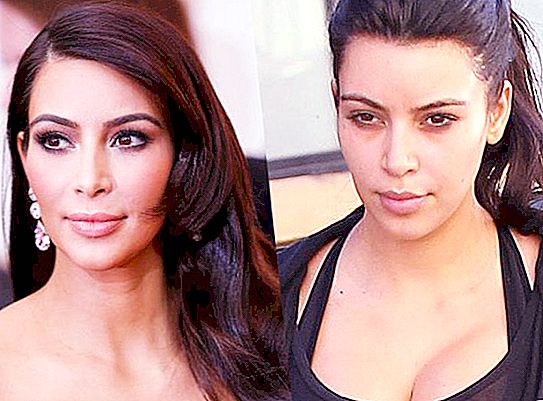 Wie sieht Kim Kardashian ohne Make-up aus: Sterngeheimnisse