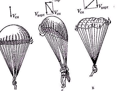 How many lines does a paratrooper parachute have? Description, device and types of parachutes