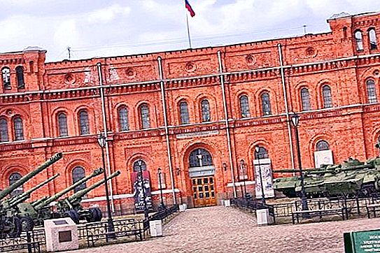 Muzeji v Sankt Peterburgu: Artillery Museum. Razpored razstave, naslov, spletna stran