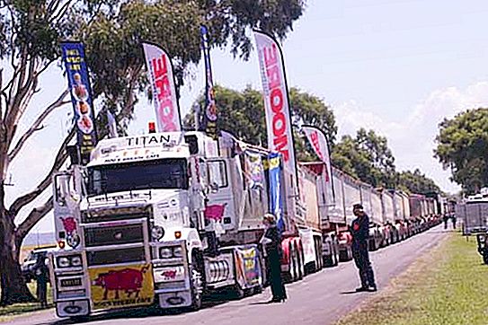 The longest road train in the world: heroes of our and past times