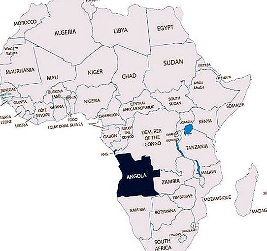 Země Angoly: úřední jazyk, symboly státu, historie, politický systém, obyvatelstvo, hospodářství a zahraniční politika
