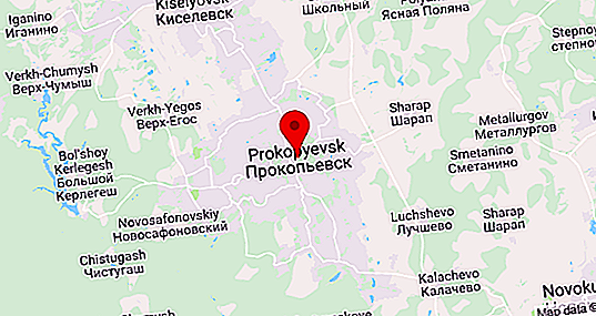 A cidade mineira de Prokopyevsk: população diminui