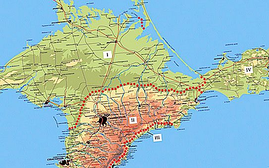 Steppe Krimm: kliima, reljeef, taimestik ja loomastik. Piirkonna piirid. Huvitavad kohad ja vaatamisväärsused