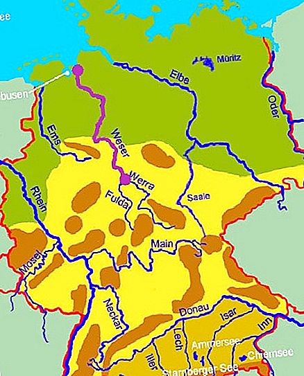 Sông Weser (Đức): tổng chiều dài, nguồn, tính chất của hiện tại và nguồn gốc của tên