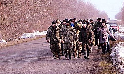 Motim 53 da brigada das forças armadas da Ucrânia