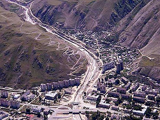 The city of Tyrnyauz, Kabardino-Balkaria