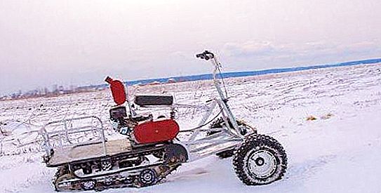 "Mukhtar" (snowmobile): mga katangian, tampok ng pagsasaayos at larawan