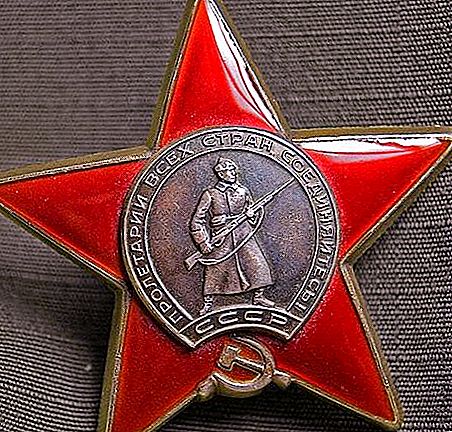 وسام النجم الأحمر كرمز لشجاعة وجشع جنود الجيش الأحمر