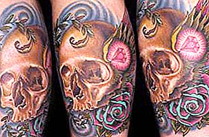 De betekenis van de tatoeage "Skull": historische achtergrond en onze dagen