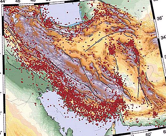 المرتفعات الإيرانية: الموقع الجغرافي والإحداثيات والمعادن والمعالم
