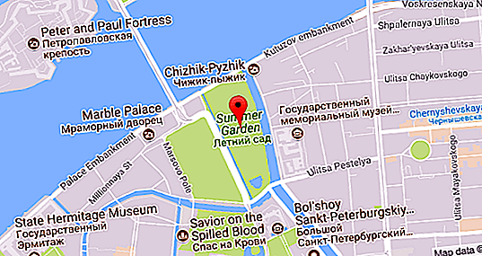 Spomin na "izvirni" Sankt Peterburg - poletni vrt: naslov, način delovanja, zgodovina