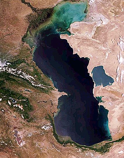 欧亚大陆最大的湖泊。 世界上最大的湖泊