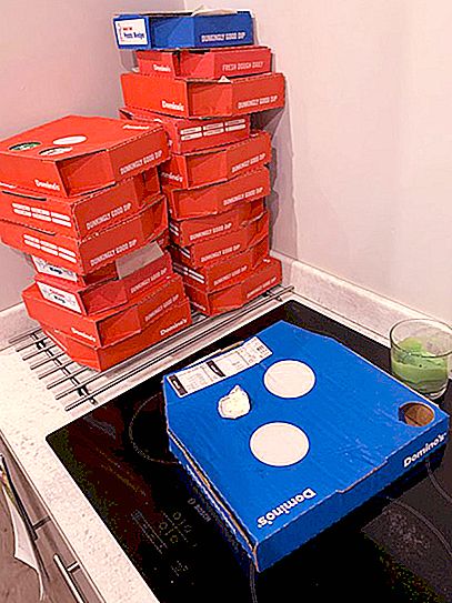 The guy came home tipsy and wanted pizza: when the order was brought, his girlfriend was struck by the amount of food