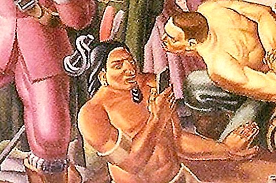 IPhone eller Samsung? Folk undrar över vad som finns i indianernas händer i en målning 1937