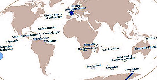 Departamenty zamorskie Francji: opis, historia i ciekawe fakty