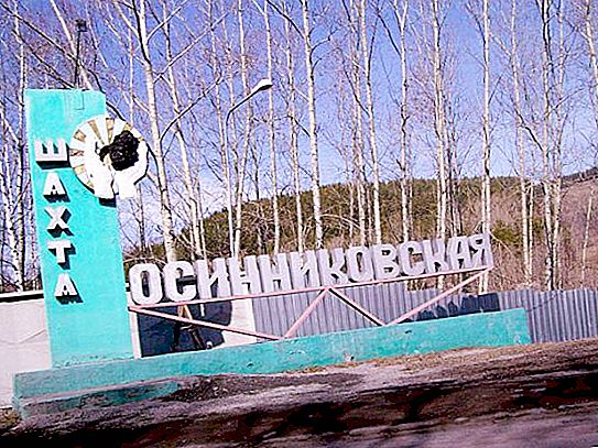 Mine "Osinnikovskaya": historique et état actuel