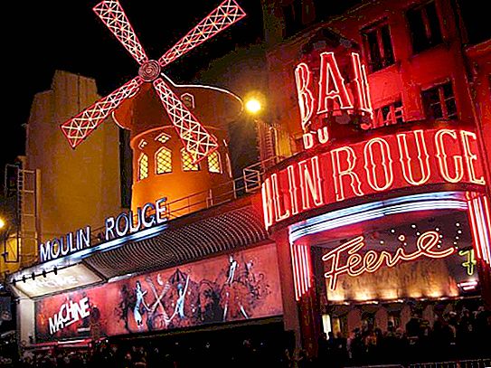 "Moulin Rouge" v Parizu. Kabaret "Moulin Rouge"